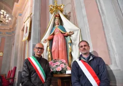 Sabato scorso alla messa di riapertura stagionale del santuario di Valmala hanno preso parte alla funzione anche il pro-sindaco Andrea Picco e l’assessore Ezio Donadio